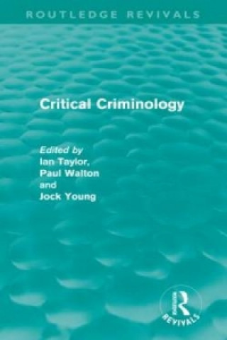 Carte Critical Criminology (Routledge Revivals) 