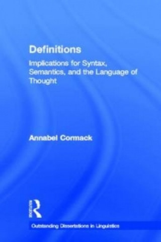 Knjiga Definitions Annabel Cormack