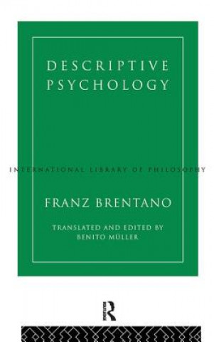 Könyv Descriptive Psychology Franz Brentano