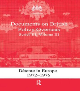 Book Detente in Europe, 1972-1976 