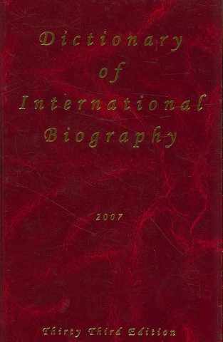 Kniha Dictionary of International Biography 