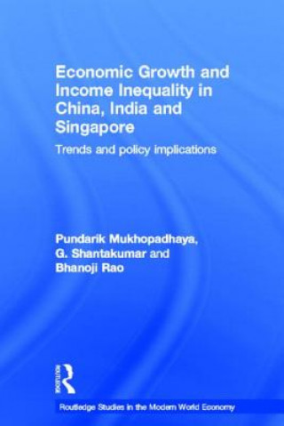 Książka Economic Growth and Income Inequality in China, India and Singapore Pundarik Mukhopadhaya