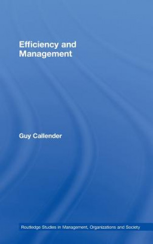 Book Efficiency and Management Guy Callender