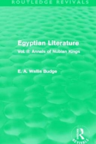 Kniha Egyptian Literature (Routledge Revivals) Sir E. A. Wallis Budge