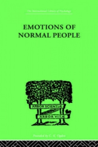 Kniha Emotions Of Normal People William Moulton Marston