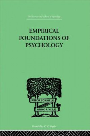 Kniha Empirical Foundations Of Psychology Pronko