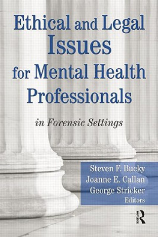 Könyv Ethical and Legal Issues for Mental Health Professionals 