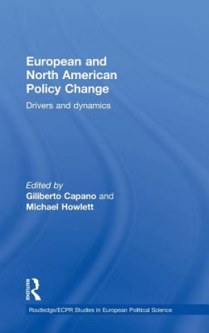Könyv European and North American Policy Change Giliberto Capano