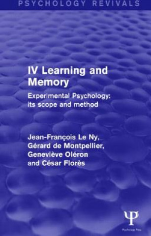 Книга Experimental Psychology Its Scope and Method: Volume IV (Psychology Revivals) Cesar Flores