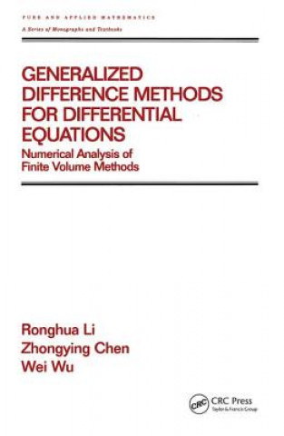 Kniha Generalized Difference Methods for Differential Equations Wei Wu