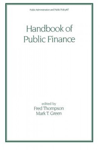 Könyv Handbook of Public Finance Thompson Thompson