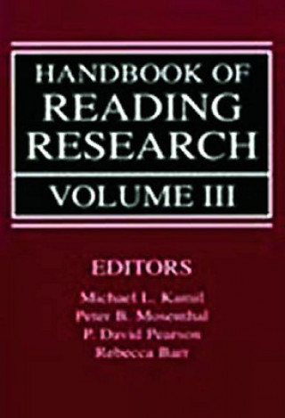 Carte Handbook of Reading Research, Volume III 