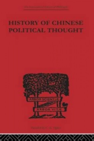 Carte History of Chinese Political Thought Liang Chi-Chao