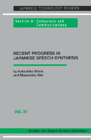 Buch Japanese Speech Synthesis Masanobu Abe