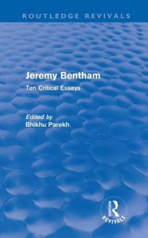 Książka Jeremy Bentham Bhikhu Parekh