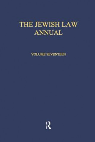 Livre Jewish Law Annual Volume 17 Berachyahu Lifshitz