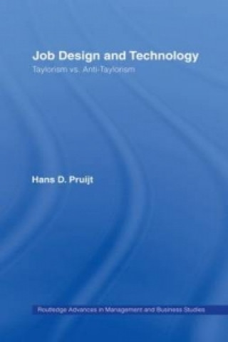 Kniha Job Design and Technology Hans D. Pruijt