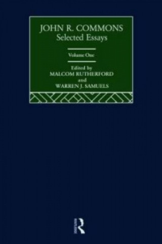 Libro John R. Commons: Selected Essays John R. Commons