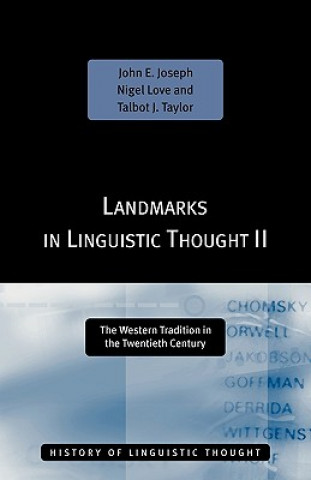 Libro Landmarks in Linguistic Thought Volume II Talbot J. Taylor