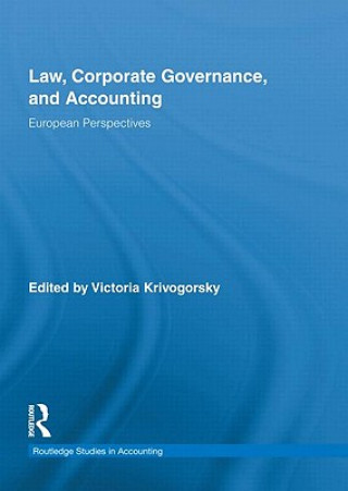 Kniha Law, Corporate Governance and Accounting Victoria Krivogorsky