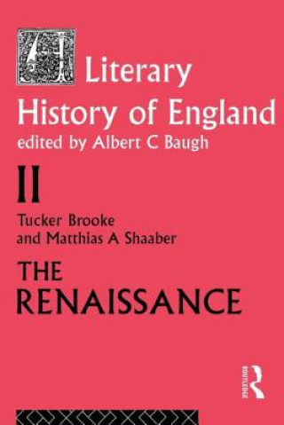 Carte Literary History of England Tucker Brooke