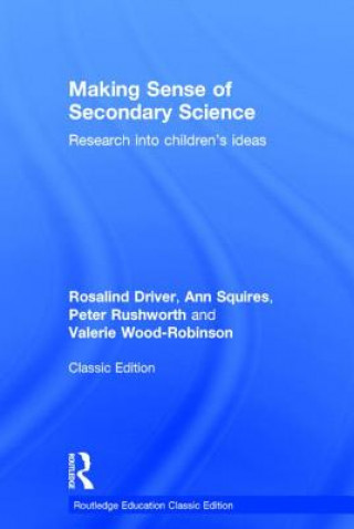 Livre Making Sense of Secondary Science Valerie Wood-Robinson