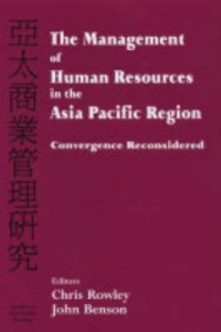 Kniha Management of Human Resources in the Asia Pacific Region Chris Rowley