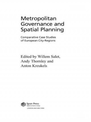 Könyv Metropolitan Governance and Spatial Planning Anton Kreukels
