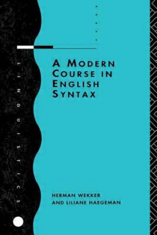 Buch Modern Course in English Syntax Liliane Haegeman