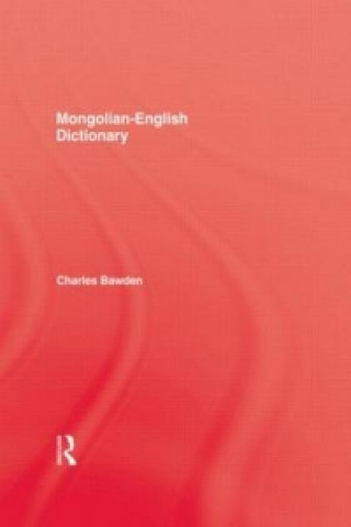 Carte Mongolian English Dictionary Charles Bawden