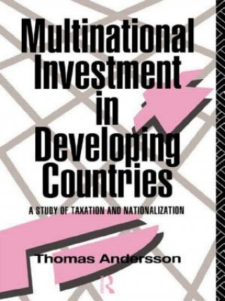 Buch Multinational Investment in Developing Countries Thomas Andersson