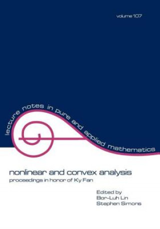 Könyv Nonlinear and Convex Analysis Bor-Luh Lin