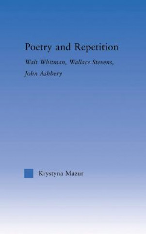 Kniha Poetry and Repetition Krystyna Mazur