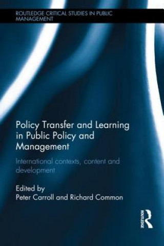 Knjiga Policy Transfer and Learning in Public Policy and Management 