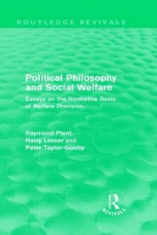 Carte Political Philosophy and Social Welfare (Routledge Revivals) Anthony Lesser