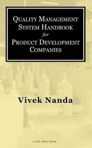Knjiga Quality Management System Handbook for Product Development Companies Vivek Nanda