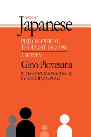 Book Recent Japanese Philosophical Thought 1862-1994 Gino K. Piovesana