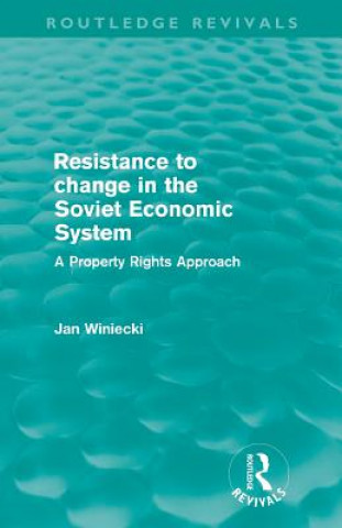 Kniha Resistance to Change in the Soviet Economic System (Routledge Revivals) Jan Winiecki