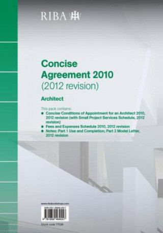 Carte RIBA Concise Agreement 2010 (2012 Revision): Architect RIBA
