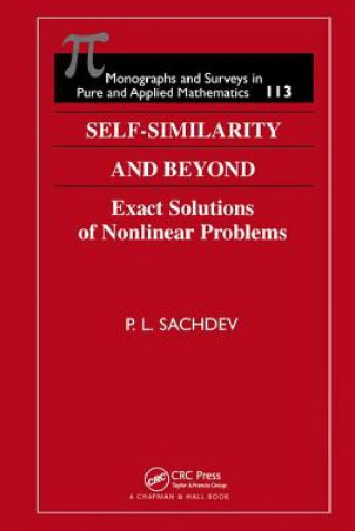 Könyv Self-Similarity and Beyond P.L. Sachdev