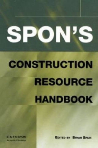 Livre Spon's Construction Resource Handbook Bryan J.D. Spain