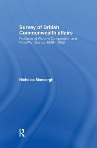 Kniha Survey of British Commonwealth Affairs Nicholas Mansergh