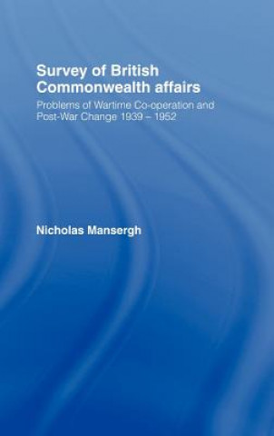 Kniha Survey of British Commonwealth Affairs Nicholas Mansergh