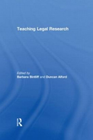 Kniha Teaching Legal Research 