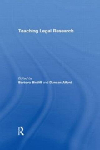 Könyv Teaching Legal Research 
