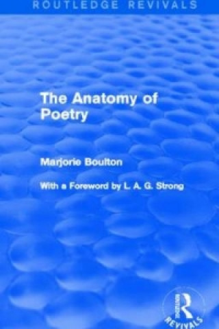 Book Anatomy of Poetry (Routledge Revivals) Marjorie Boulton