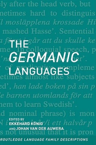 Книга Germanic Languages Johan van der Auwera