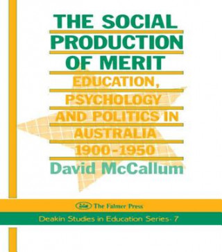 Libro Social Production Of Merit David McCallum