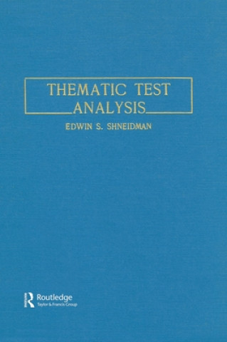 Knjiga Thematic Test Analysis Edwin S. Shneidman