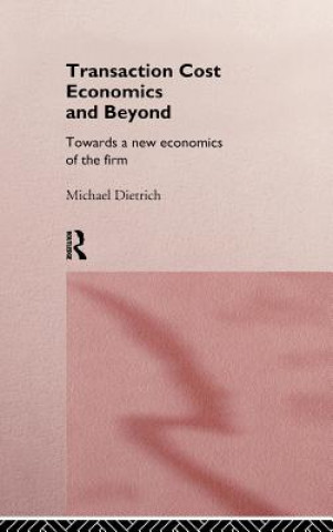 Buch Transaction Cost Economics and Beyond Michael Dietrich